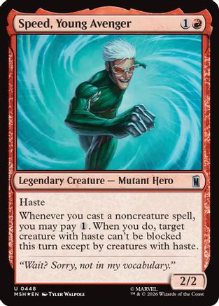 Speed, Young Avenger (Surge Foil)  [Marvel Super Heroes] Foil