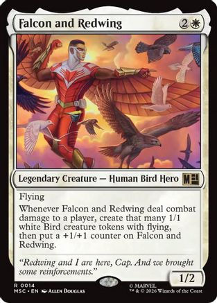 Falcon and Redwing  [Commander: Marvel Super Heroes]
