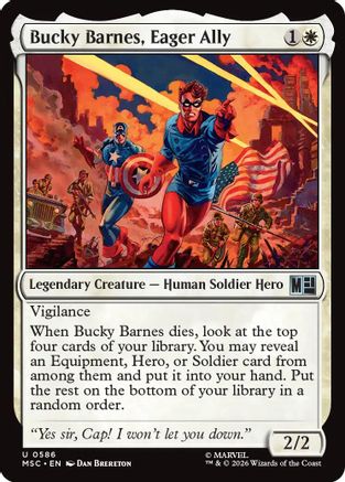 Bucky Barnes, Eager Ally  [Commander: Marvel Super Heroes] Foil