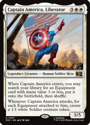 Captain America, Liberator  [Commander: Marvel Super Heroes] Foil