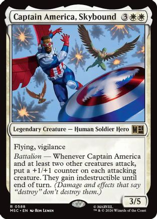 Captain America, Skybound  [Commander: Marvel Super Heroes] Foil