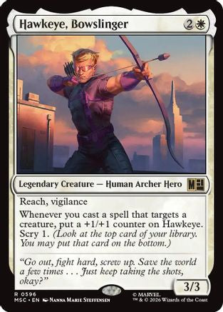 Hawkeye, Bowslinger  [Commander: Marvel Super Heroes]