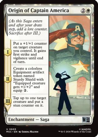 Origin of Captain America  [Commander: Marvel Super Heroes]