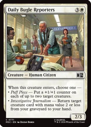Daily Bugle Reporters  [Commander: Marvel Super Heroes] Foil