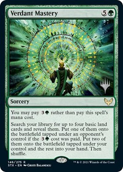 Verdant Mastery (Promo Pack) [Strixhaven: School of Mages Promos] Foil