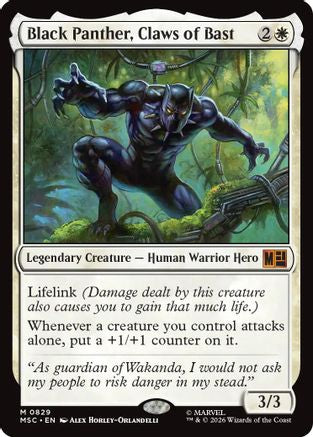 Black Panther, Claws of Bast  [Commander: Marvel Super Heroes]
