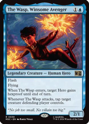 The Wasp, Winsome Avenger  [Commander: Marvel Super Heroes]