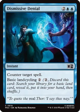 Dismissive Denial  [Commander: Marvel Super Heroes] Foil