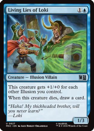 Living Lies of Loki  [Commander: Marvel Super Heroes] Foil