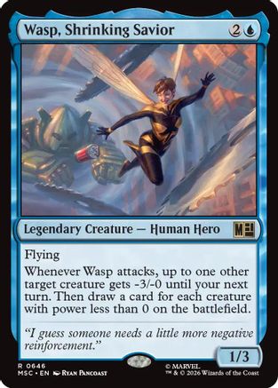 Wasp, Shrinking Savior  [Commander: Marvel Super Heroes] Foil