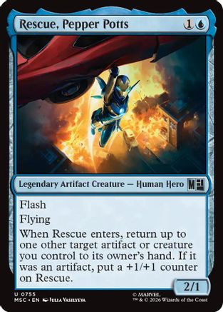 Rescue, Pepper Potts  [Commander: Marvel Super Heroes] Foil