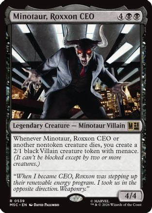 Minotaur, Roxxon CEO  [Commander: Marvel Super Heroes]