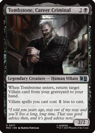 Tombstone, Career Criminal  [Commander: Marvel Super Heroes] Foil