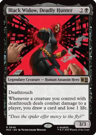 Black Widow, Deadly Hunter  [Commander: Marvel Super Heroes] Foil