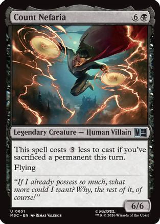 Count Nefaria  [Commander: Marvel Super Heroes]