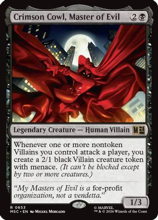 Crimson Cowl, Master of Evil  [Commander: Marvel Super Heroes]