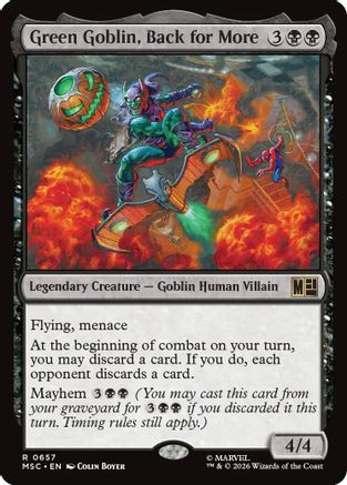 Green Goblin, Back for More  [Commander: Marvel Super Heroes] Foil
