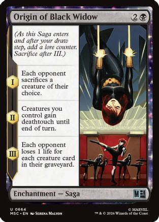 Origin of Black Widow  [Commander: Marvel Super Heroes]