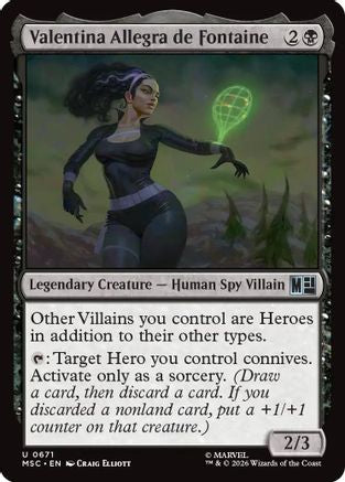 Valentina Allegra de Fontaine  [Commander: Marvel Super Heroes] Foil