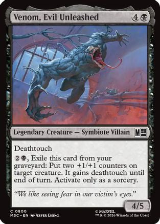Venom, Evil Unleashed  [Commander: Marvel Super Heroes] Foil