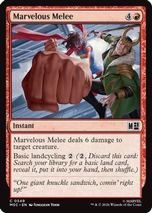 Marvelous Melee  [Commander: Marvel Super Heroes] Foil
