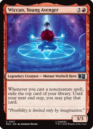 Wiccan, Young Avenger  [Commander: Marvel Super Heroes]