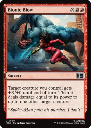 Bionic Blow  [Commander: Marvel Super Heroes] Foil