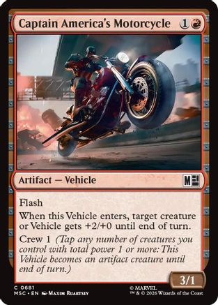 Captain America's Motorcycle  [Commander: Marvel Super Heroes] Foil