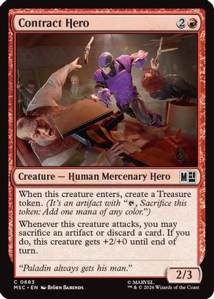 Contract Hero  [Commander: Marvel Super Heroes] Foil