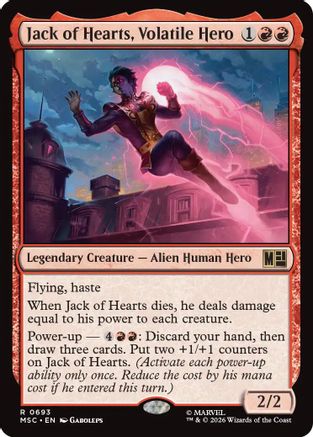 Jack of Hearts, Volatile Hero  [Commander: Marvel Super Heroes] Foil