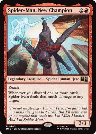 Spider-Man, New Champion  [Commander: Marvel Super Heroes] Foil