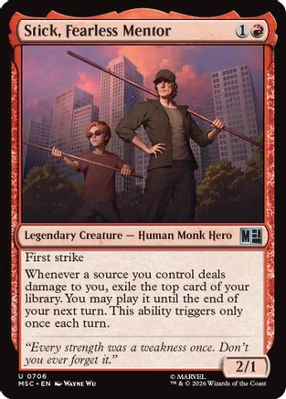 Stick, Fearless Mentor  [Commander: Marvel Super Heroes]