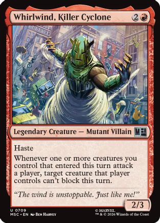 Whirlwind, Killer Cyclone  [Commander: Marvel Super Heroes] Foil
