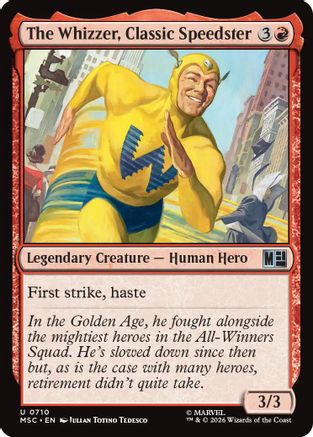 The Whizzer, Classic Speedster  [Commander: Marvel Super Heroes] Foil