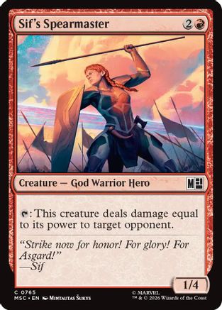 Sif's Spearmaster  [Commander: Marvel Super Heroes]
