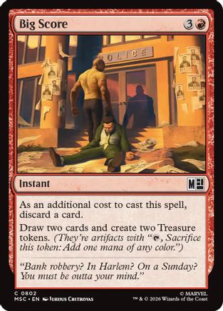 Big Score  [Commander: Marvel Super Heroes]