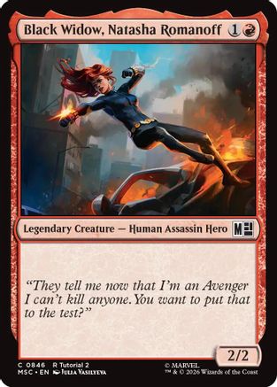 Black Widow, Natasha Romanoff  [Commander: Marvel Super Heroes]