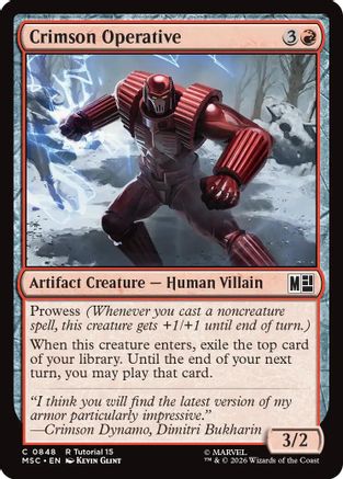 Crimson Operative  [Commander: Marvel Super Heroes]
