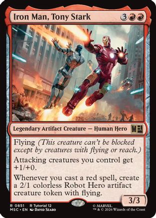 Iron Man, Tony Stark  [Commander: Marvel Super Heroes]
