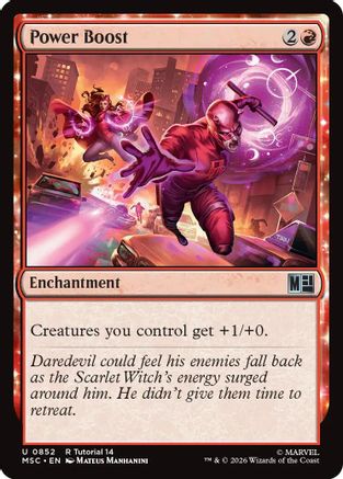 Power Boost  [Commander: Marvel Super Heroes]