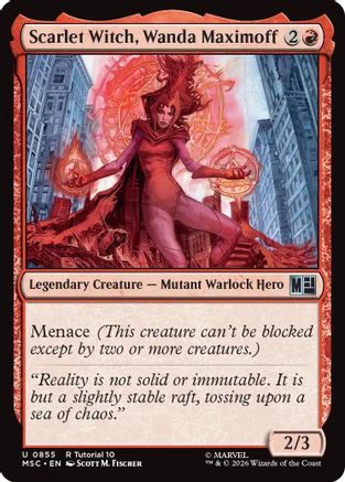 Scarlet Witch, Wanda Maximoff  [Commander: Marvel Super Heroes]