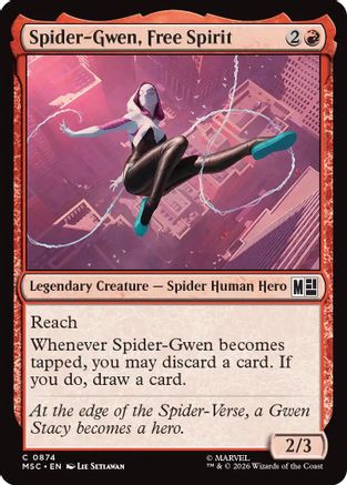 Spider-Gwen, Free Spirit  [Commander: Marvel Super Heroes] Foil