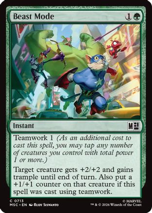Beast Mode  [Commander: Marvel Super Heroes]