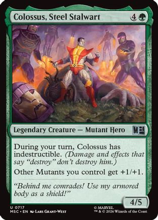 Colossus, Steel Stalwart  [Commander: Marvel Super Heroes] Foil