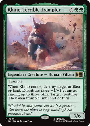 Rhino, Terrible Trampler  [Commander: Marvel Super Heroes]