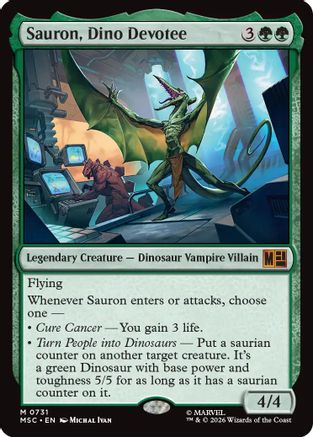 Sauron, Dino Devoteee  [Commander: Marvel Super Heroes]
