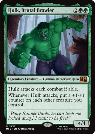Hulk, Brutal Brawler  [Commander: Marvel Super Heroes]