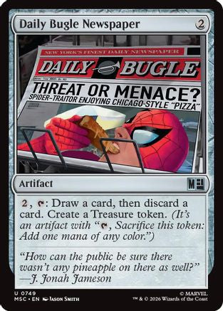 Daily Bugle Newspaper  [Commander: Marvel Super Heroes]