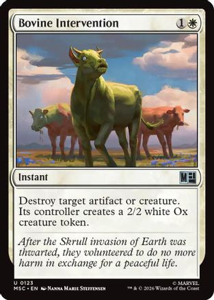 Bovine Intervention  [Commander: Marvel Super Heroes]