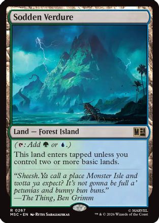 Sodden Verdure (Surge Foil)  [Commander: Marvel Super Heroes] Foil